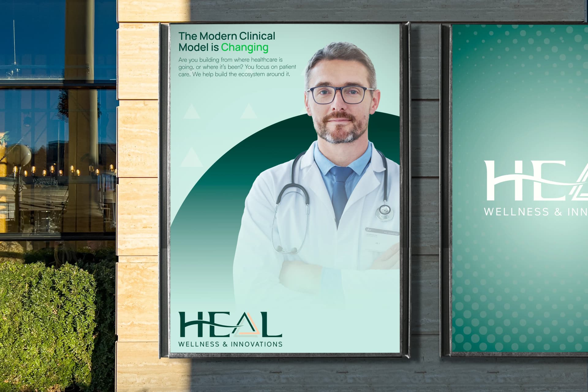 HEAL Wellness Innovations wall poster mockup